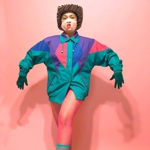 1980s Colorblock Windbreaker